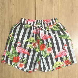 Floral Striped Women's Shorts